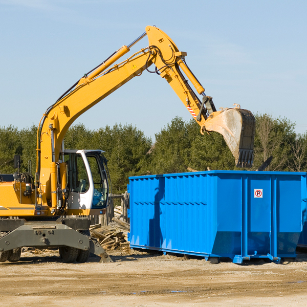 can i choose the location where the residential dumpster will be placed in Washington County Illinois